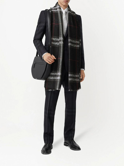 Burberry check-print monogram scarf outlook