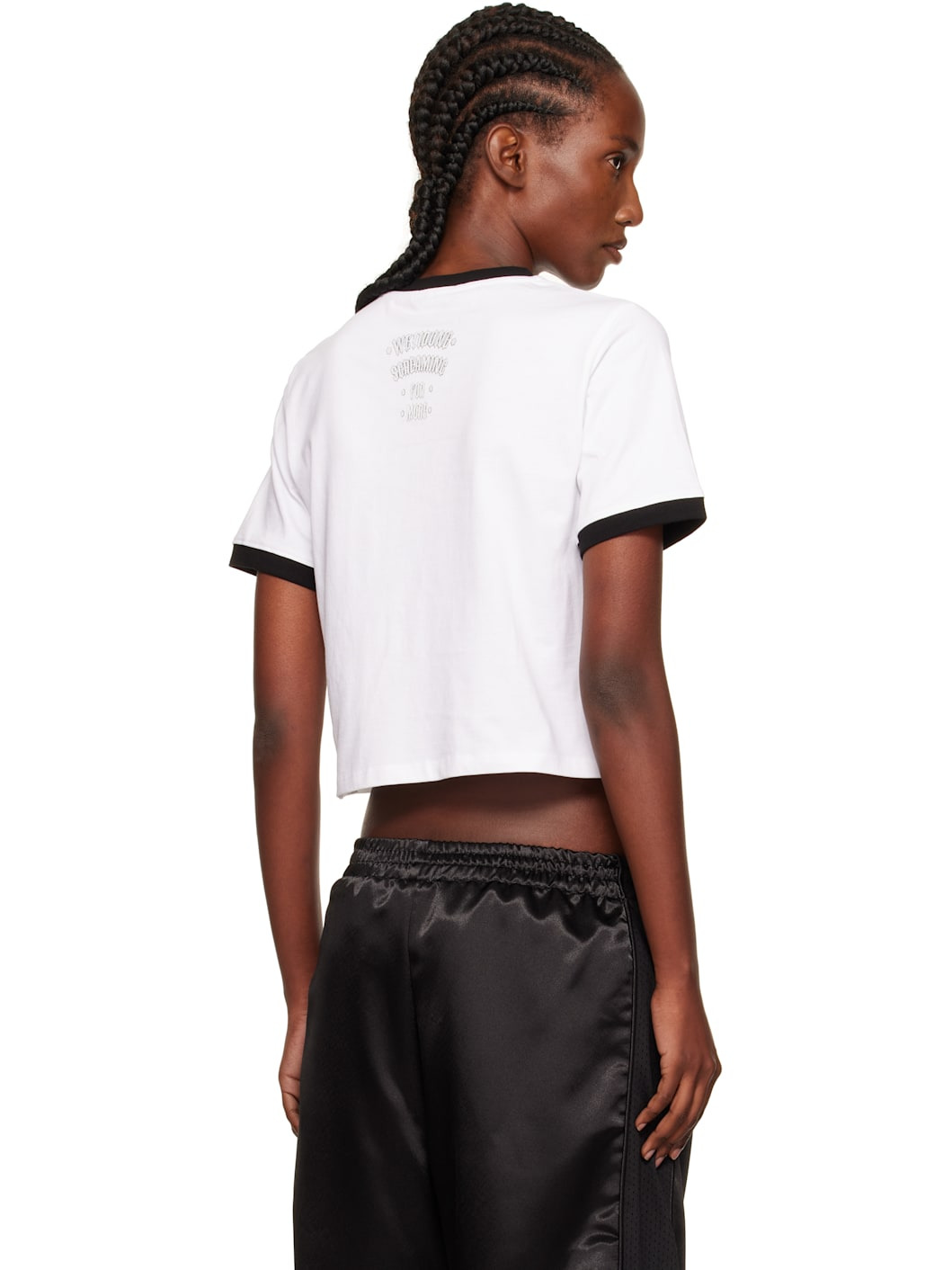 White Poster Ringer T-shirt - 3