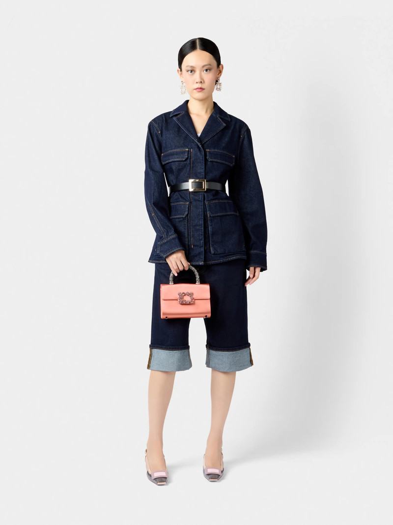 Roger Vivier Jewel Efflorescence Mini Bag in satin outlook