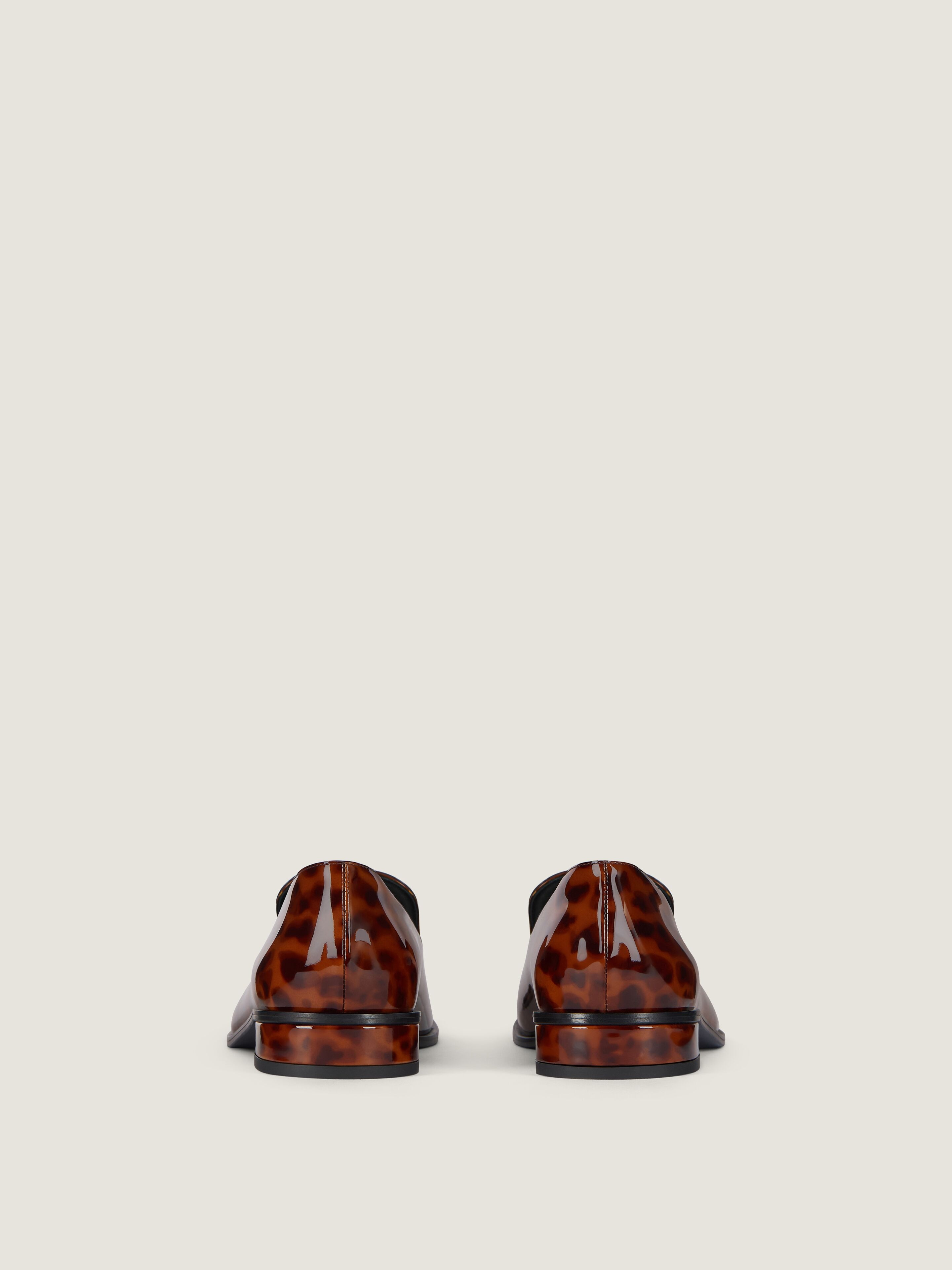 TUX LOAFERS IN TORTOISE SHELL PATENT LEATHER - 5