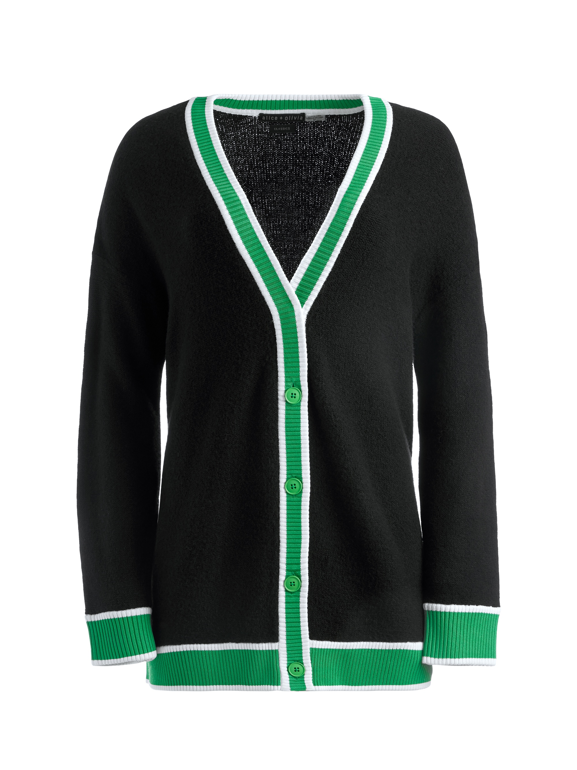 BARRY OVERSIZED V-NECK CARDIGAN - 1