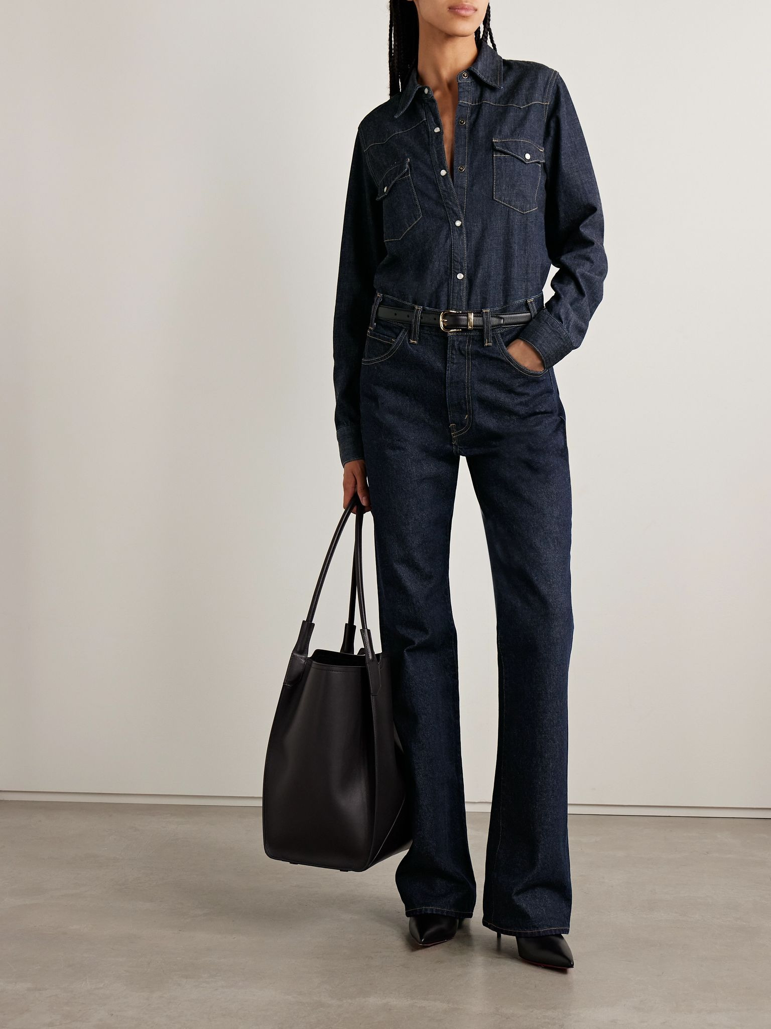 Joan high-rise straight-leg jeans Indigo - 2