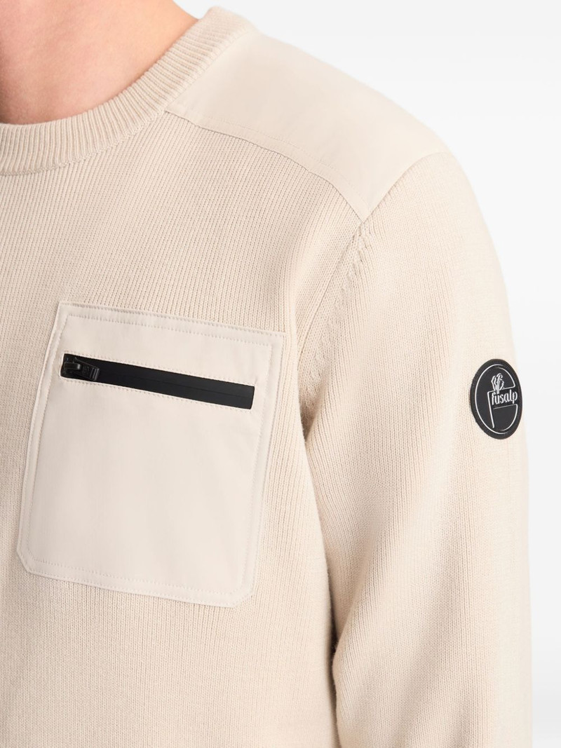 Tevan chest-pocket wool sweater 5