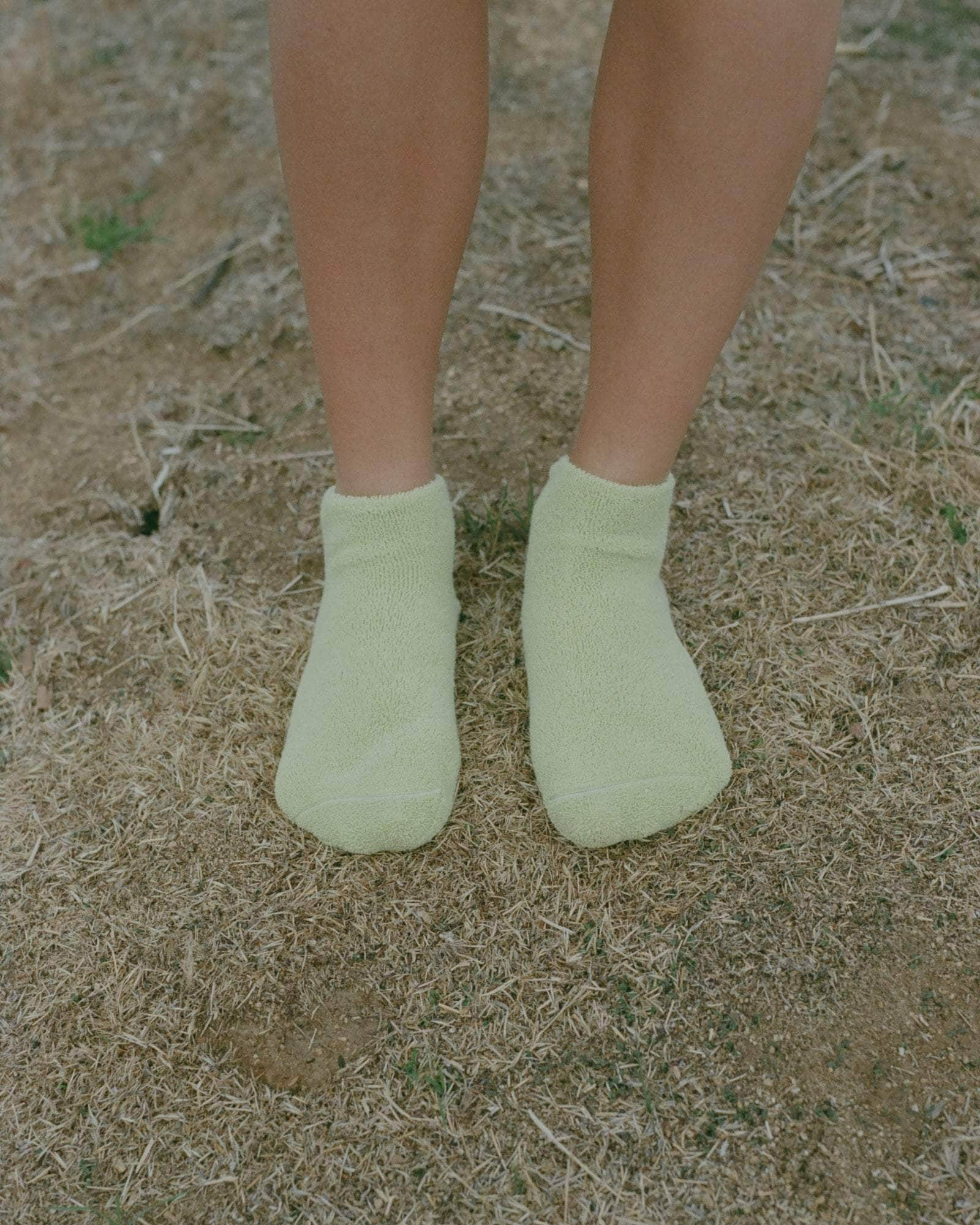 Buckle Ankle Socks - Textured Organic Cotton - 1