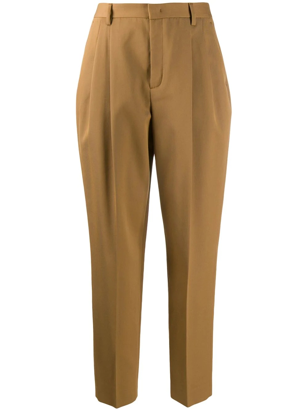 high-rise tapered trousers - 1