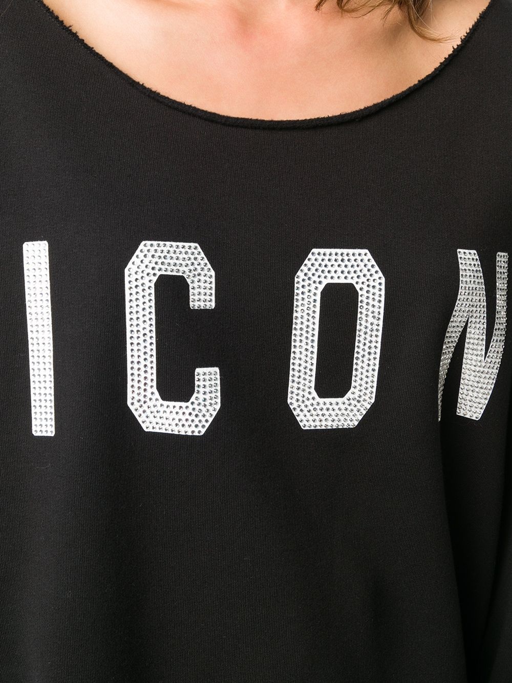 crystal-embellished ICON sweatshirt - 5