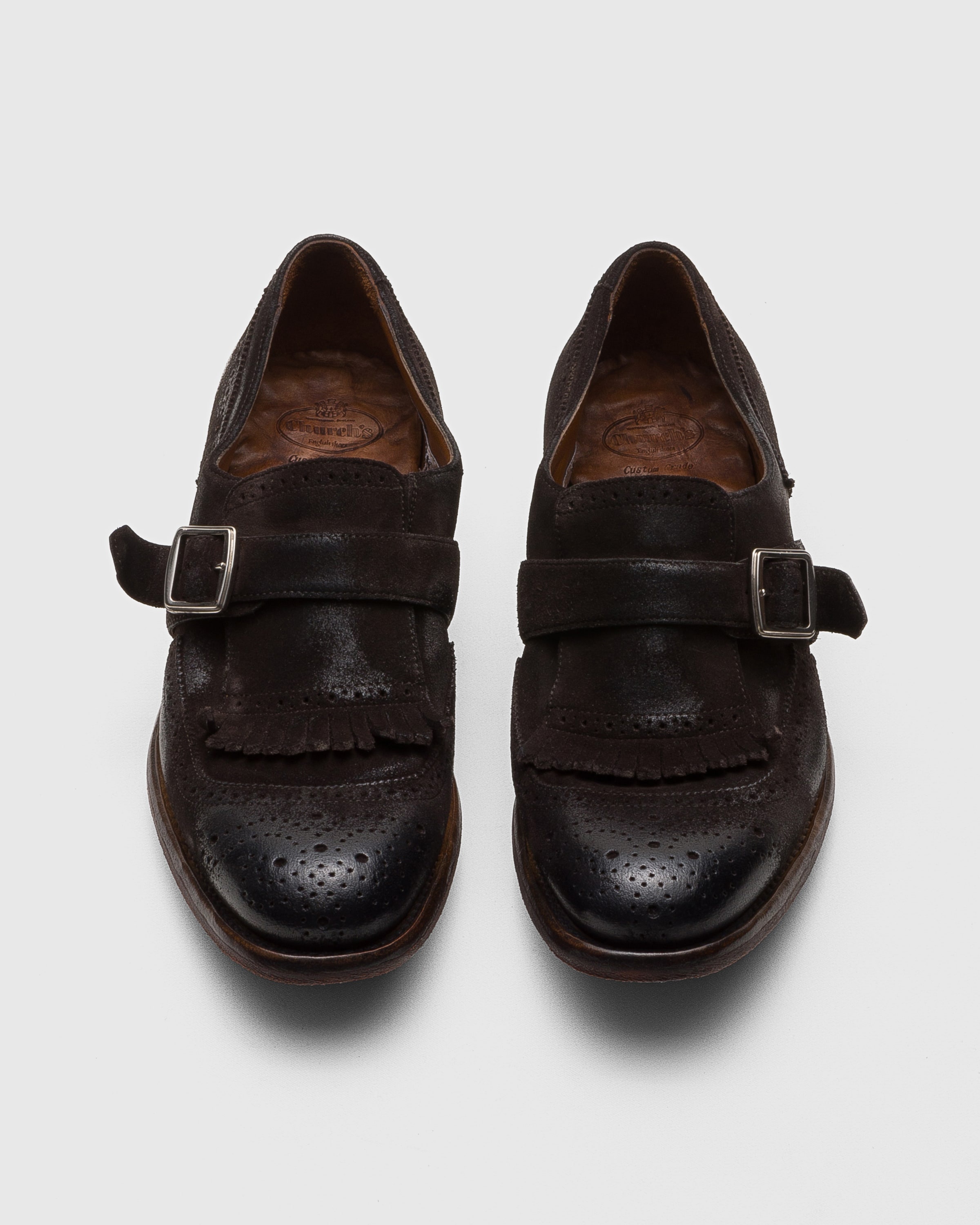 Vintage Suede Monk Strap - 5