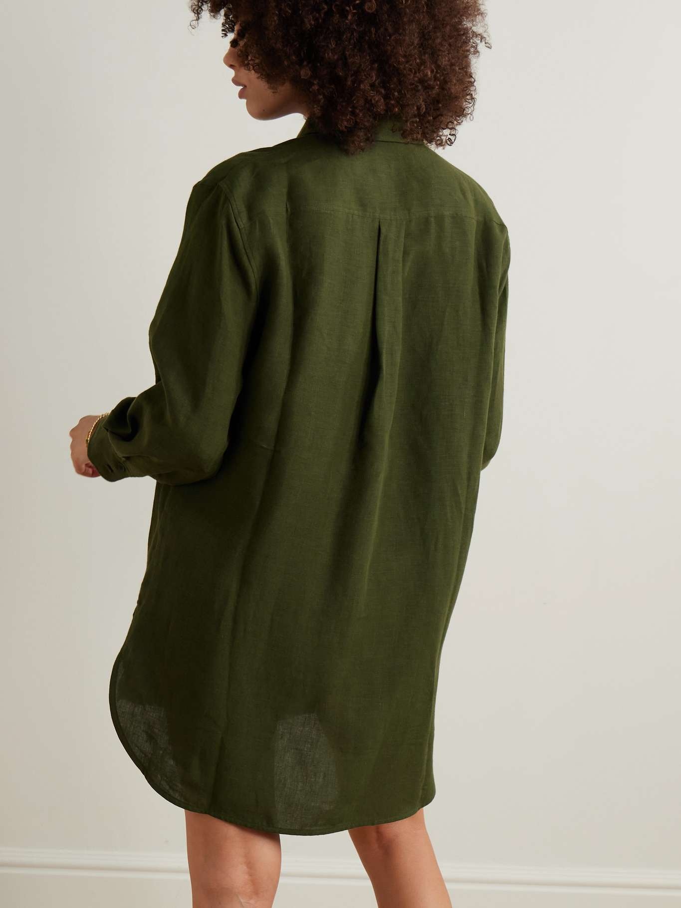 L'Intemporel Mignonette oversized linen shirt - 4