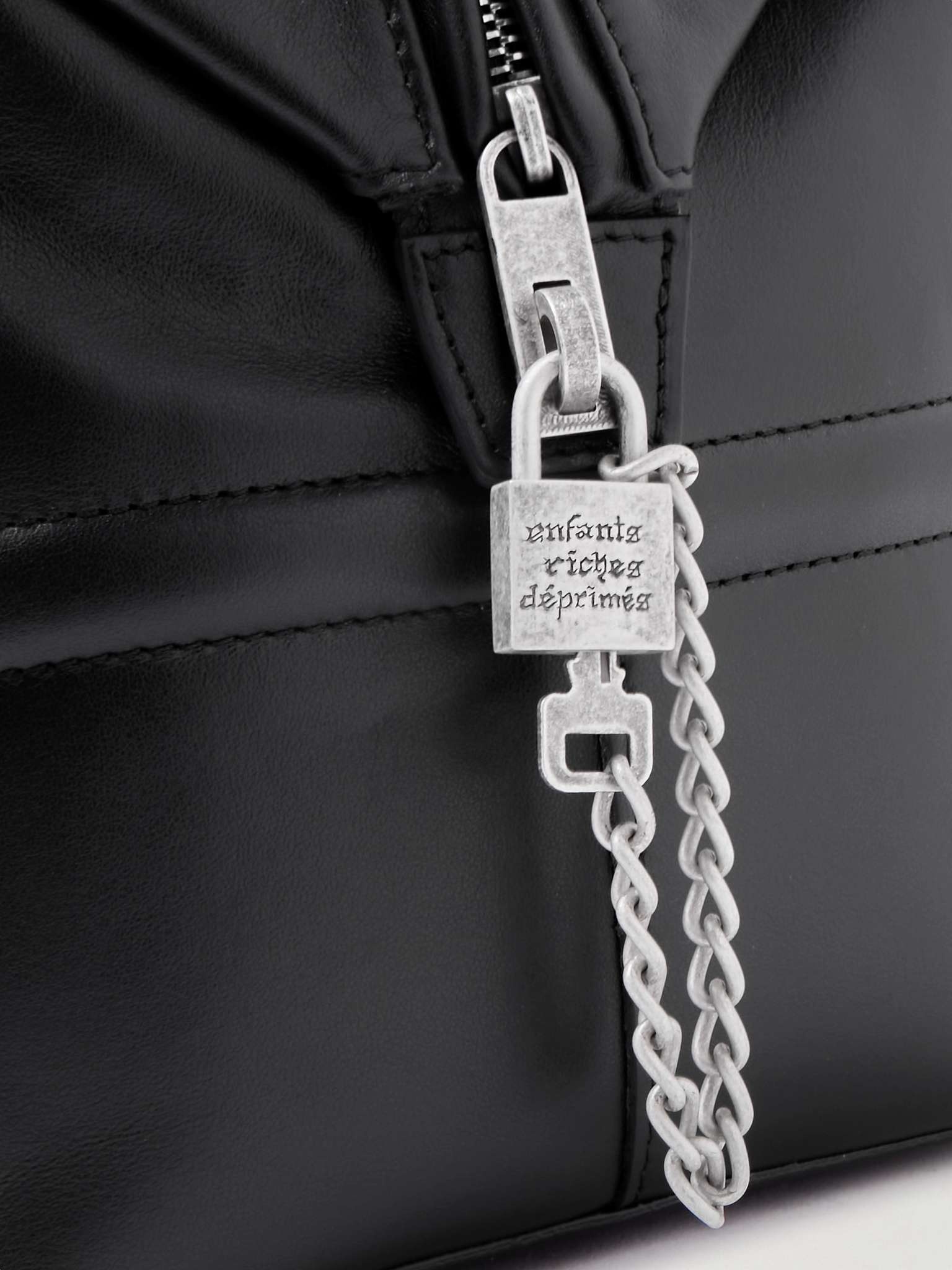 Logo-Embossed Leather Tote Bag - 5