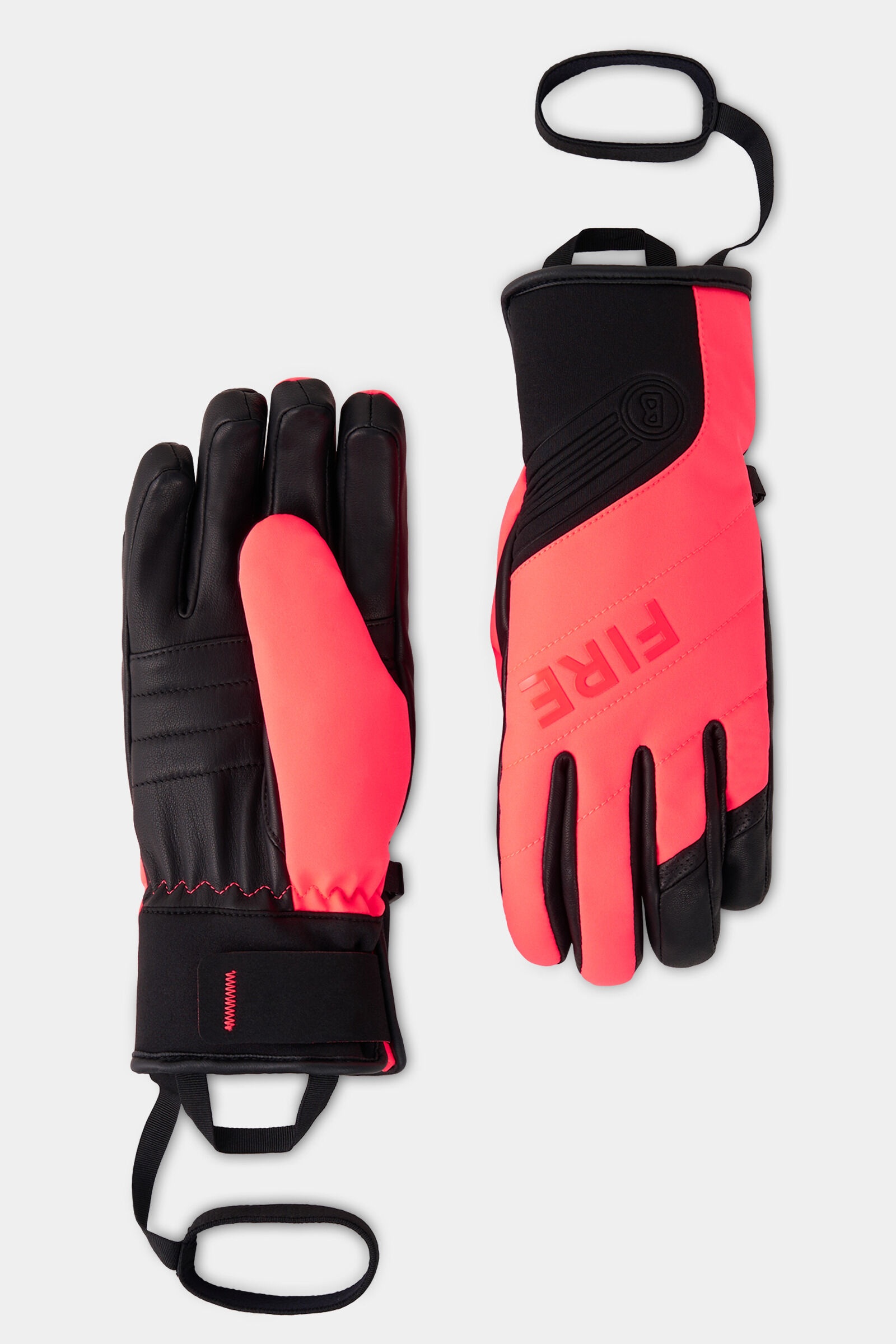 Ina Gloves in Pink/Black - 1