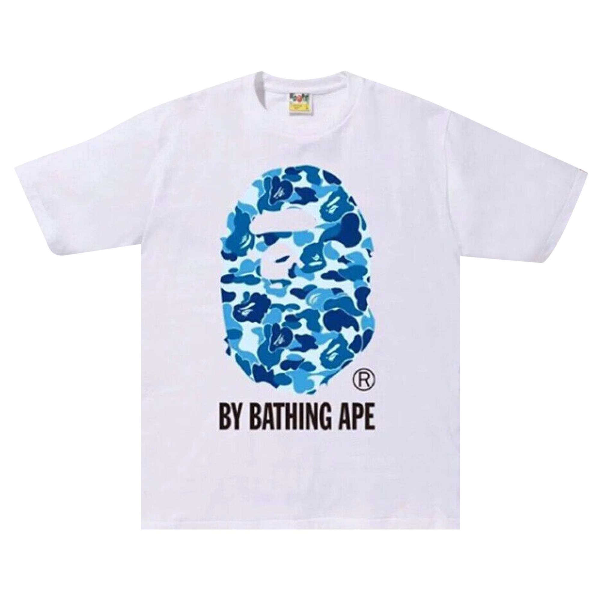 BAPE ABC Camo By Bathing Ape Tee 'White/Blue' - 1