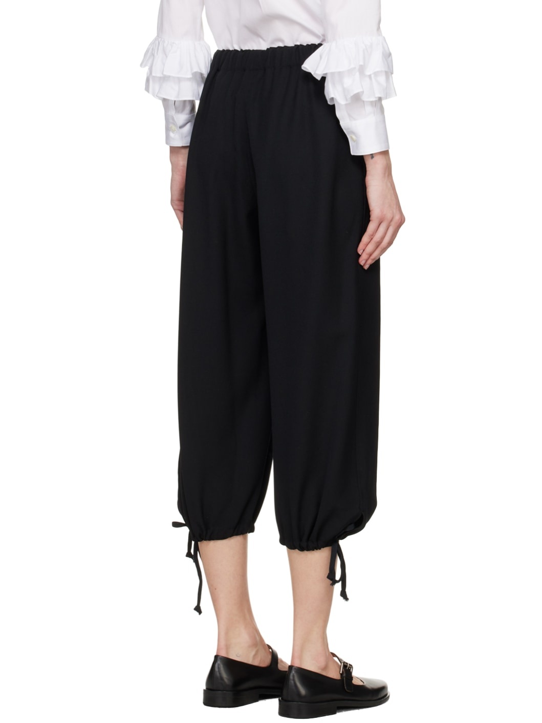 Black Drawstring Lounge Pants - 3