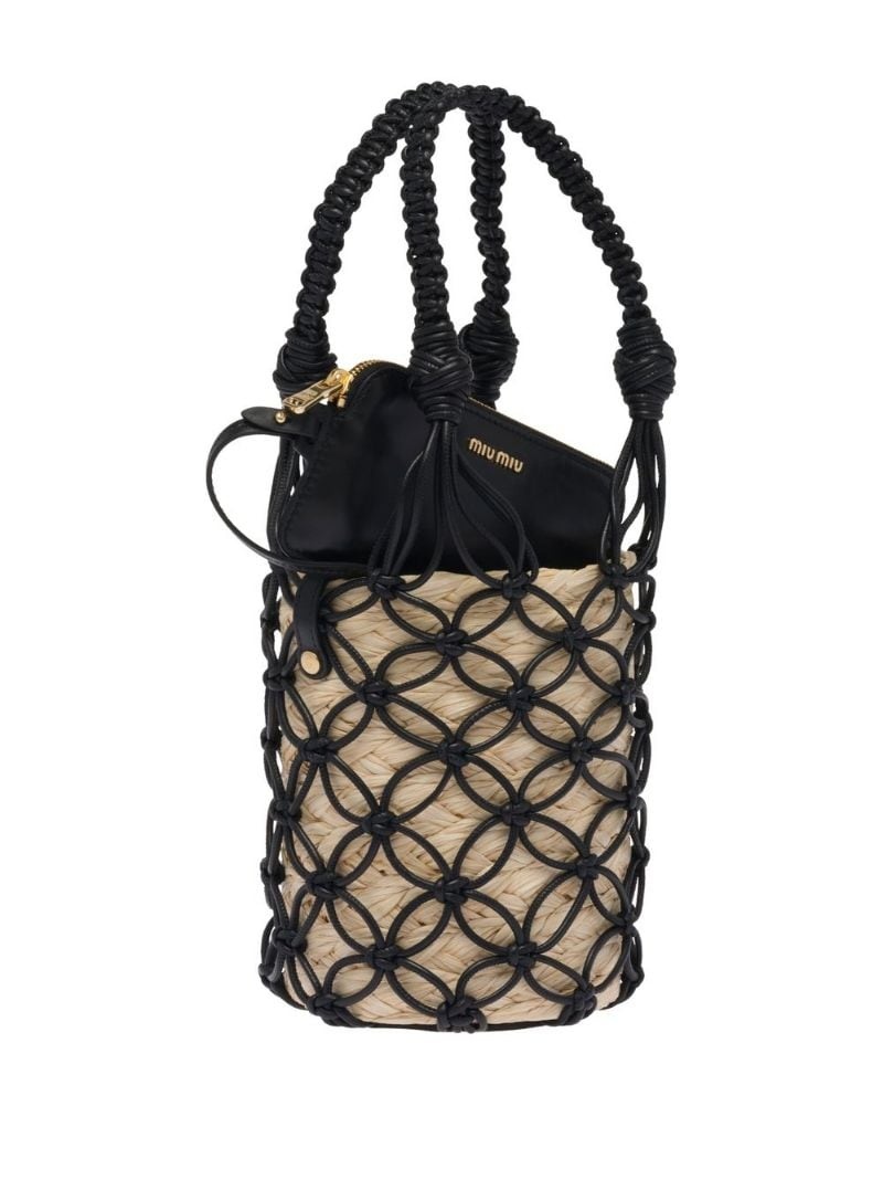 top-handle bucket bag - 4