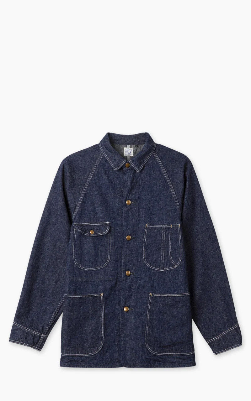 ORSLOW 1950'S COVERALL DENIM INDIGO ONE WASH - 1