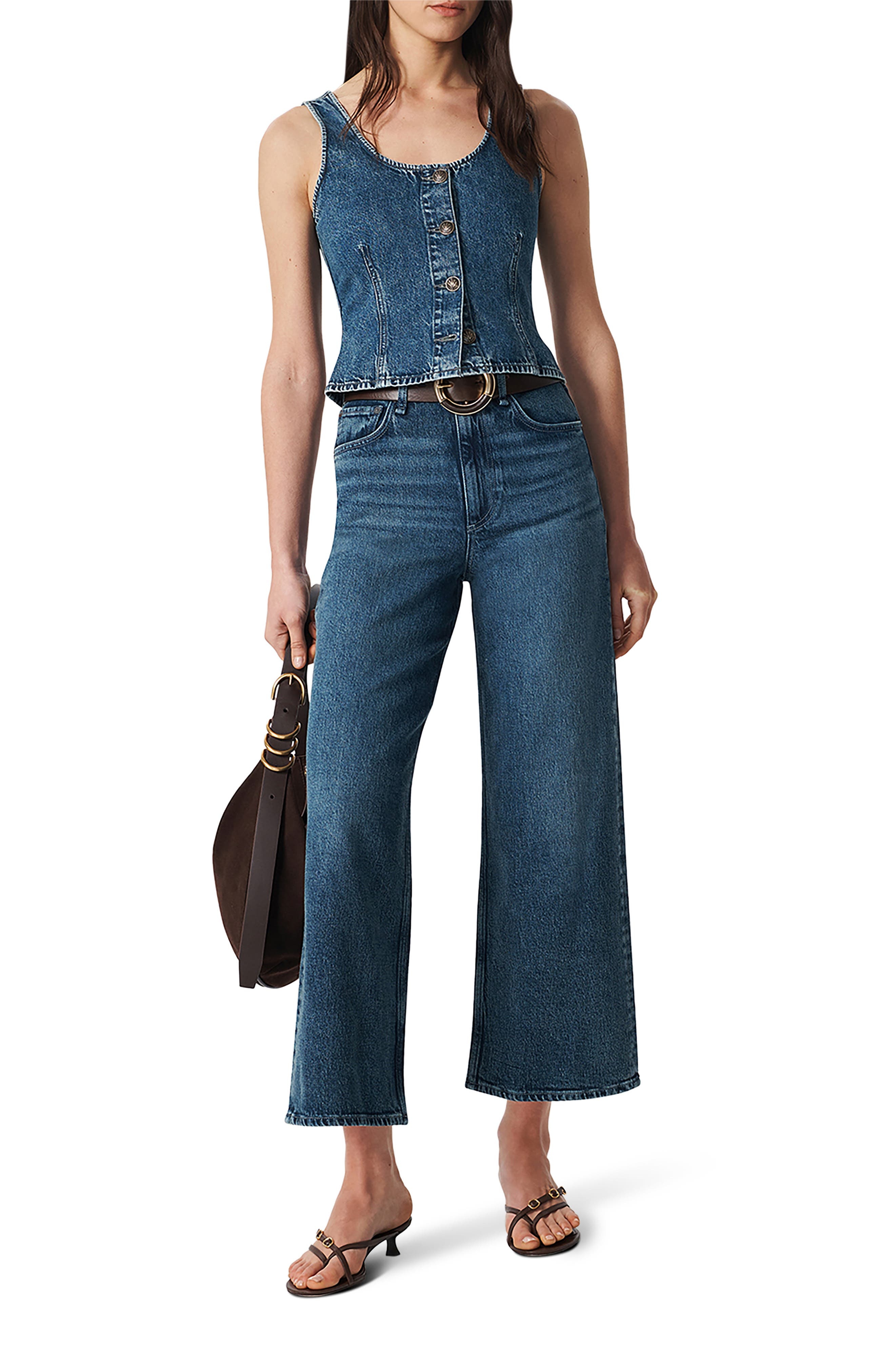 rag & bone Poppy Denim Vest in Adeline at Nordstrom - 7