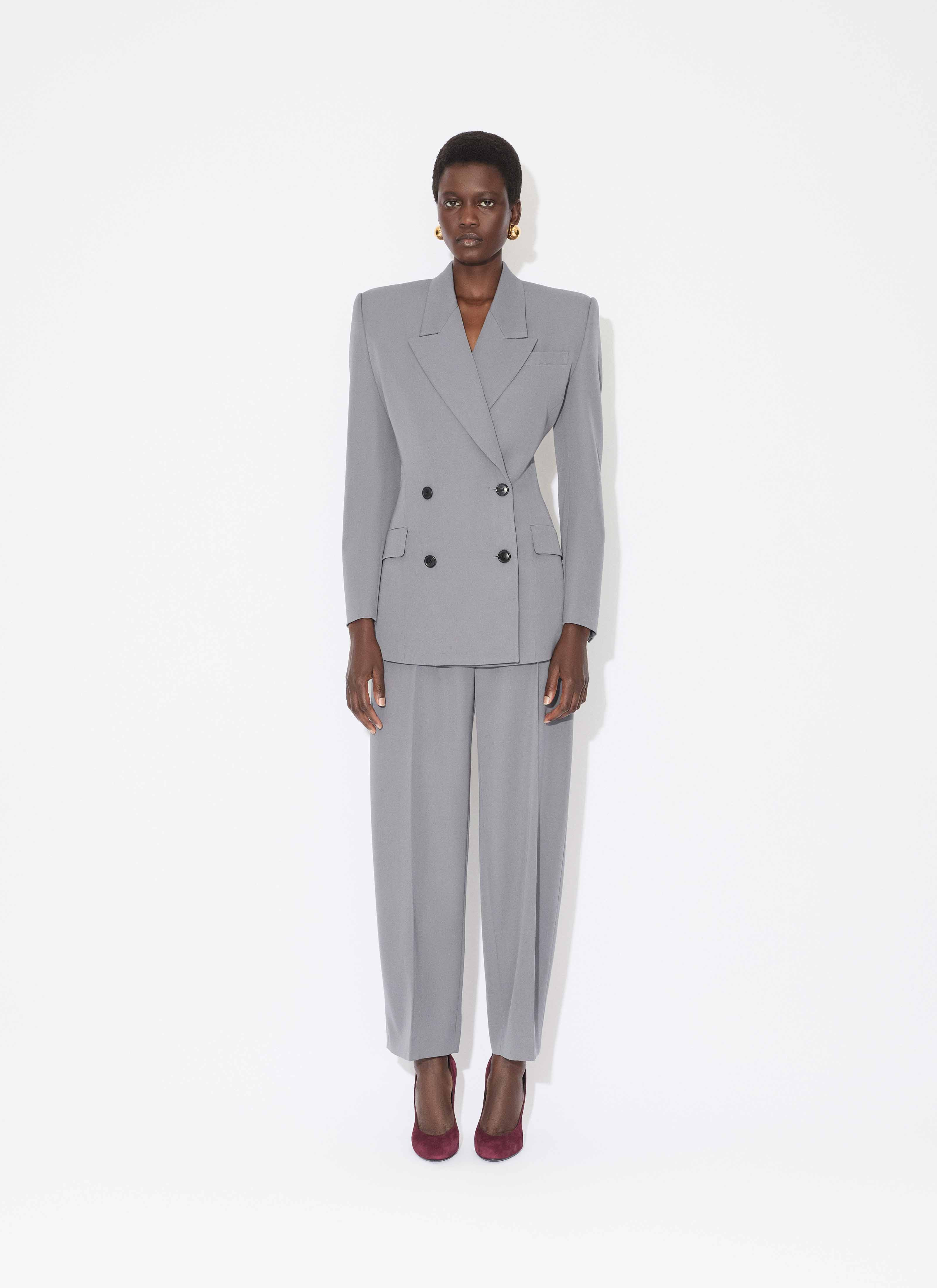 WOOL GABARDINE TROUSERS - 2