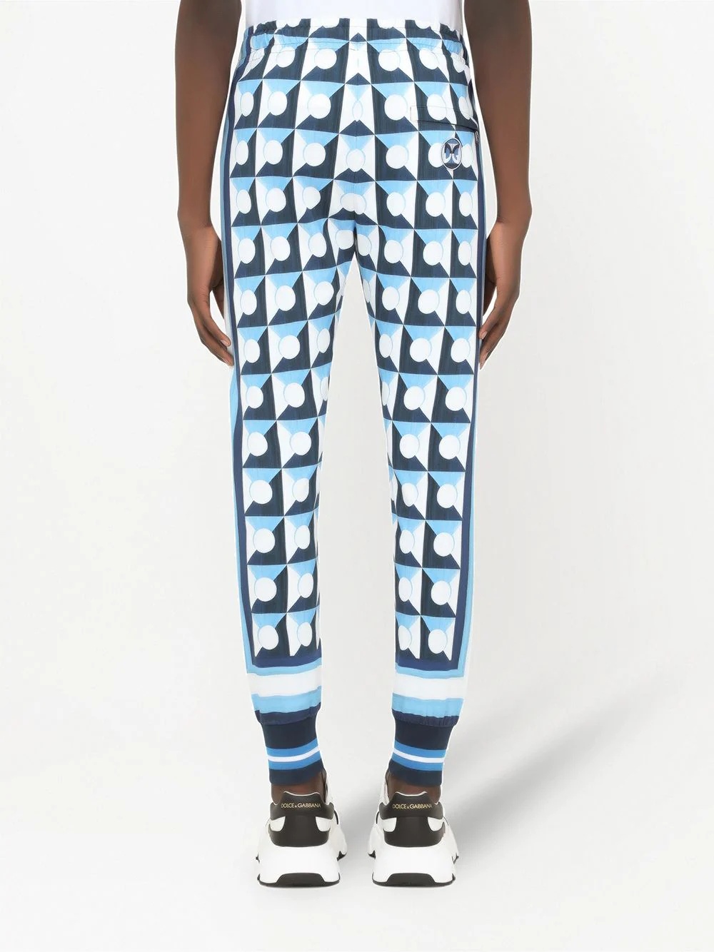 Majolica-print DG-patch track pants - 4