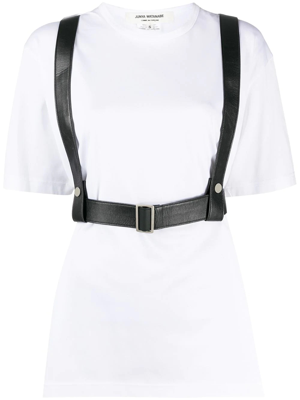 harness faux-leather top - 1