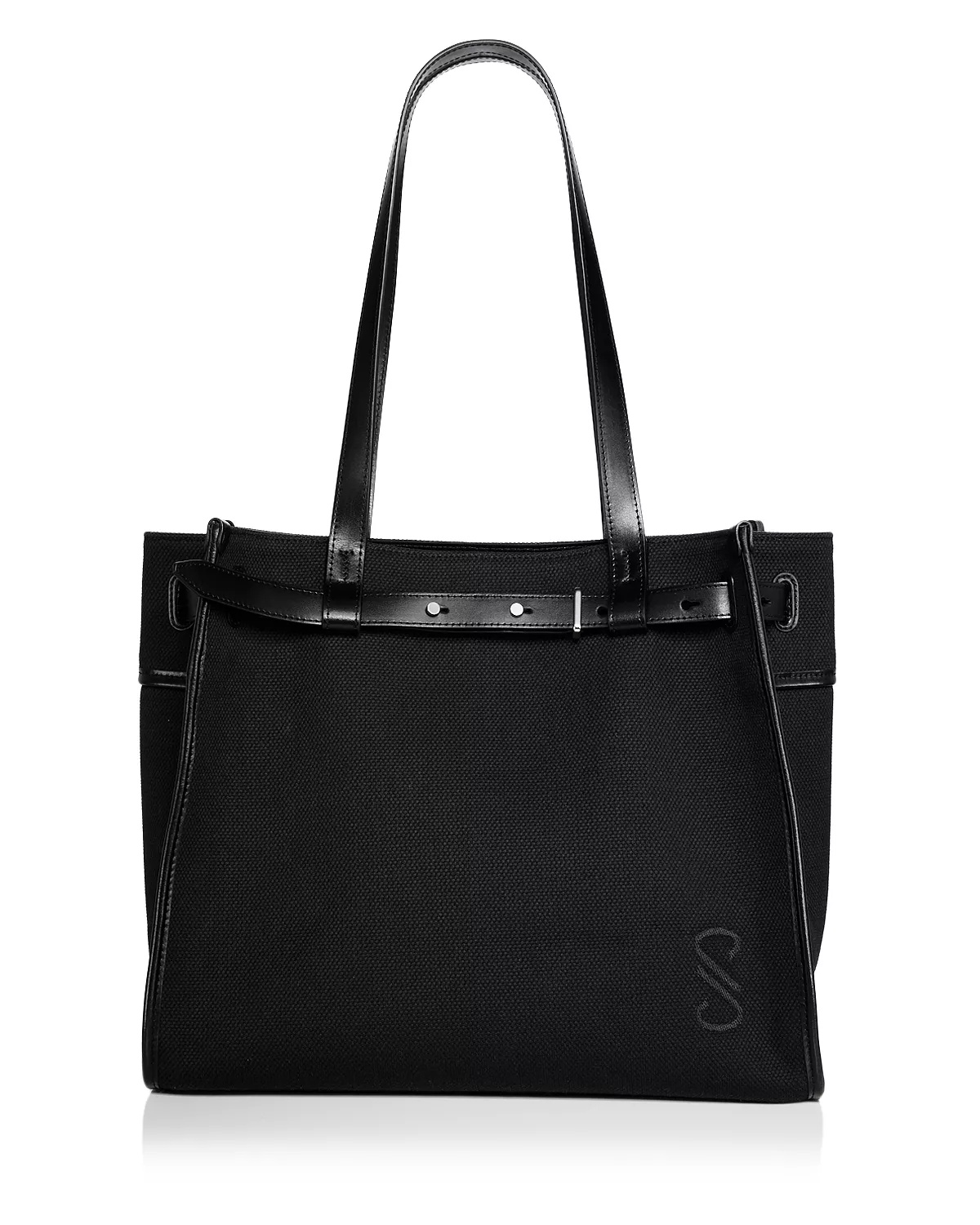 Belted Tote In Canvas - 1