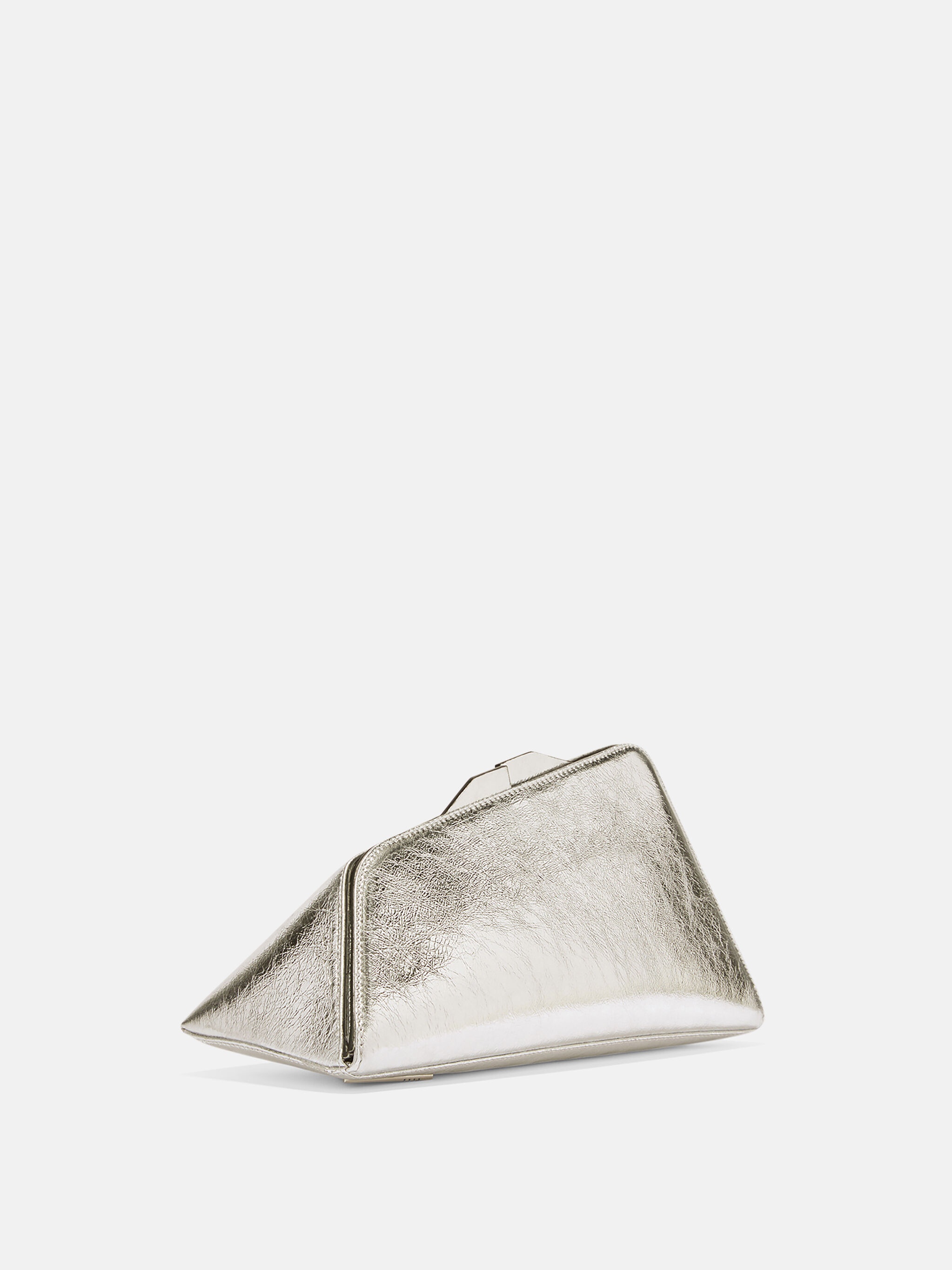 ''8.30PM'' SILVER OVERSIZED CLUTCH - 3