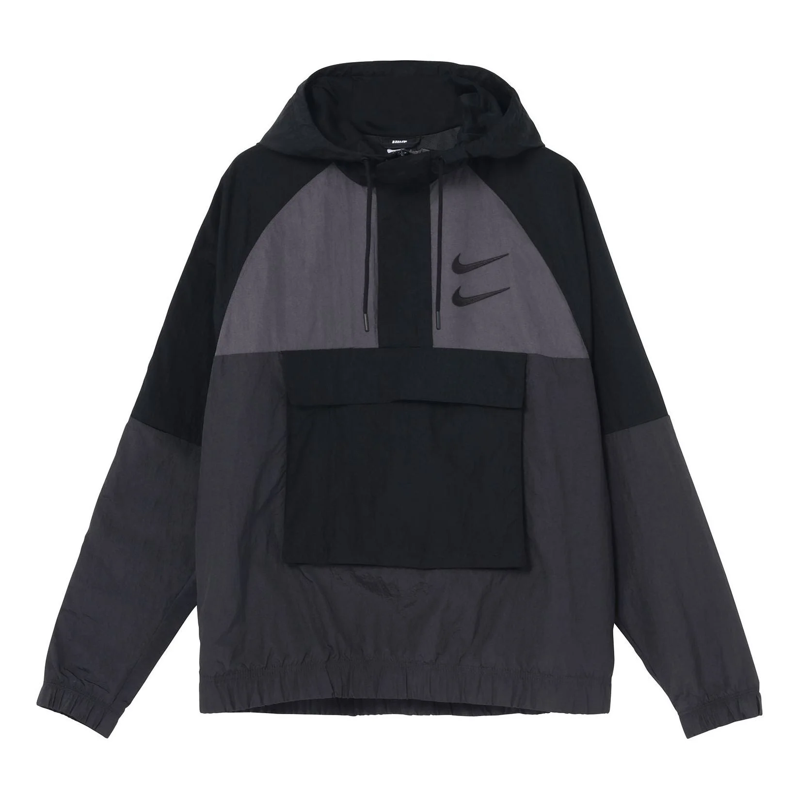 Men's NikeAs Nsw Swoosh Jkt Wvn Nfs Casual Sports Woven Jacket Autumn Black DJ0477-011 - 1