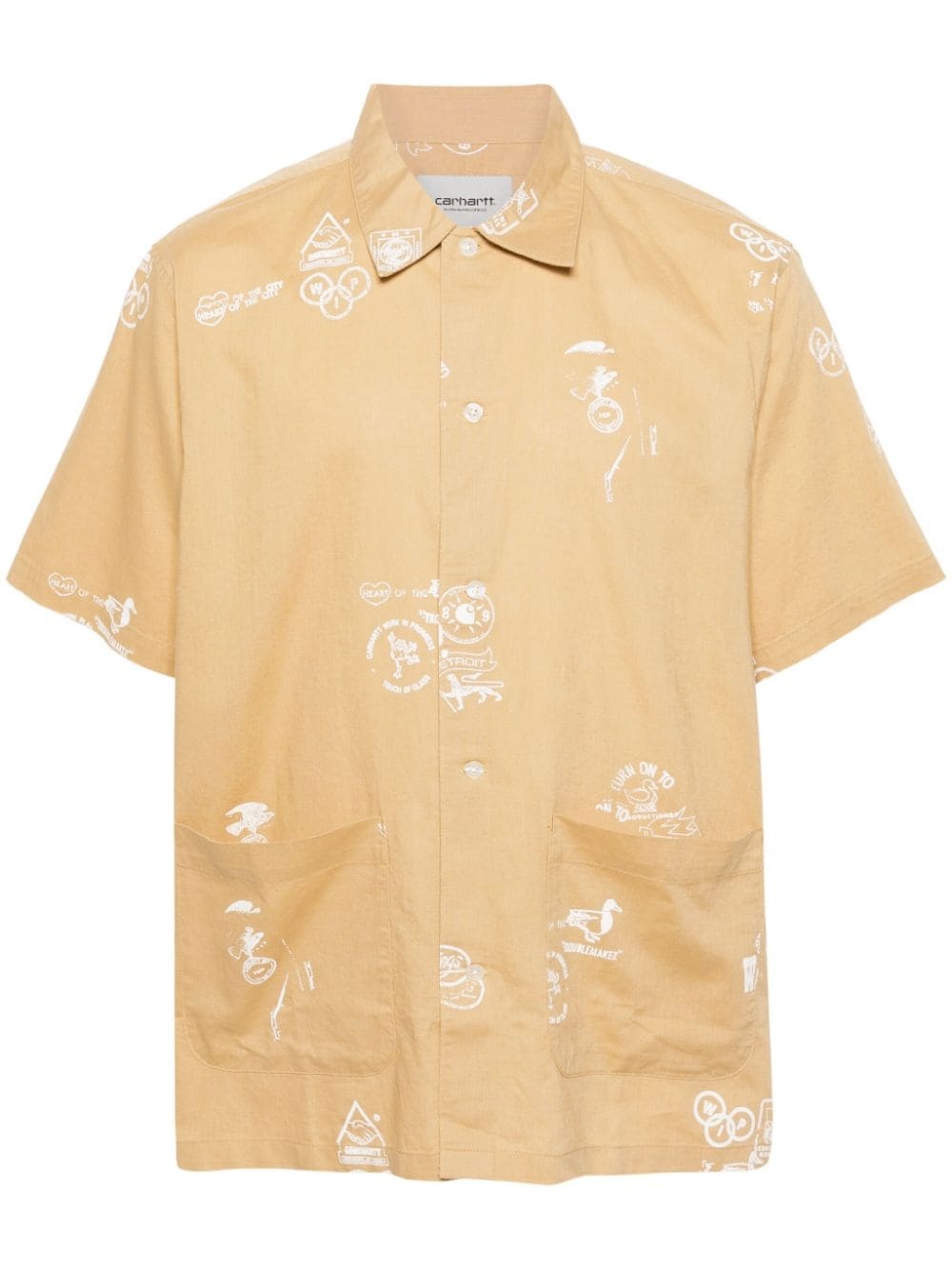 Stamp short-sleeve shirt - 1