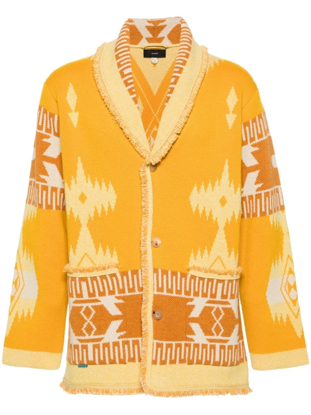 Icon pattern-jacquard cardigan - 1