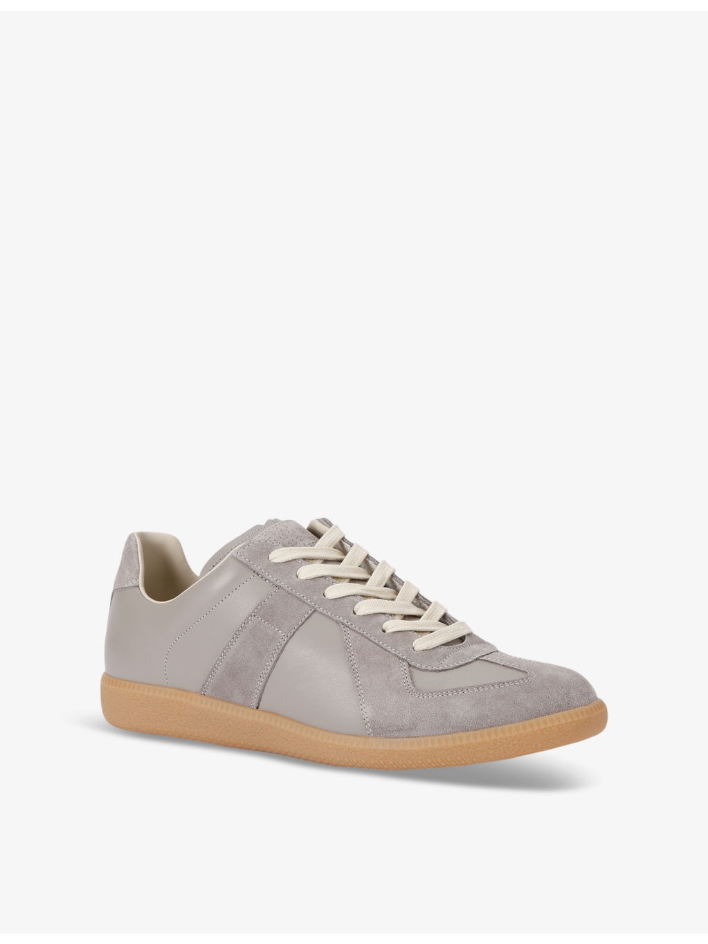 Replica leather low-top trainers - 3