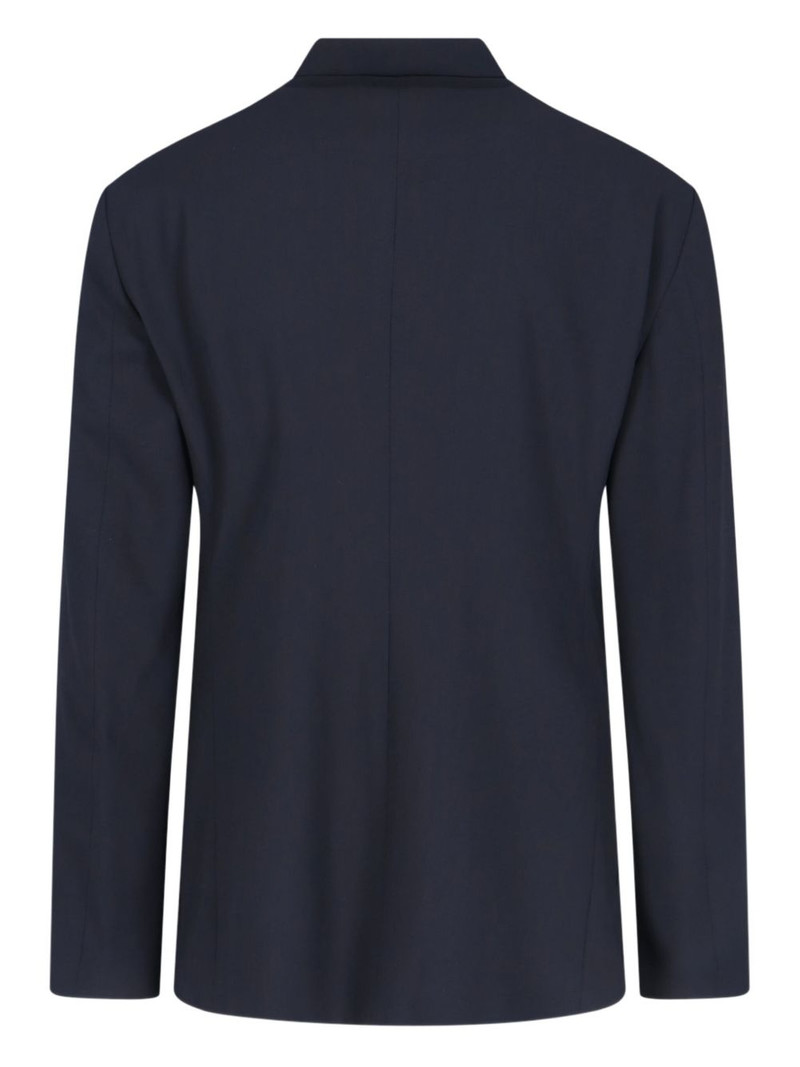 GIORGIO ARMANI mandarin-collar wool jacket outlook