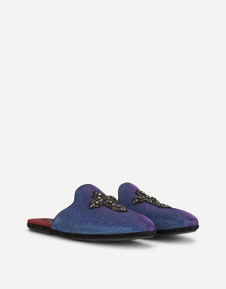 Slippers with cross patch - 2