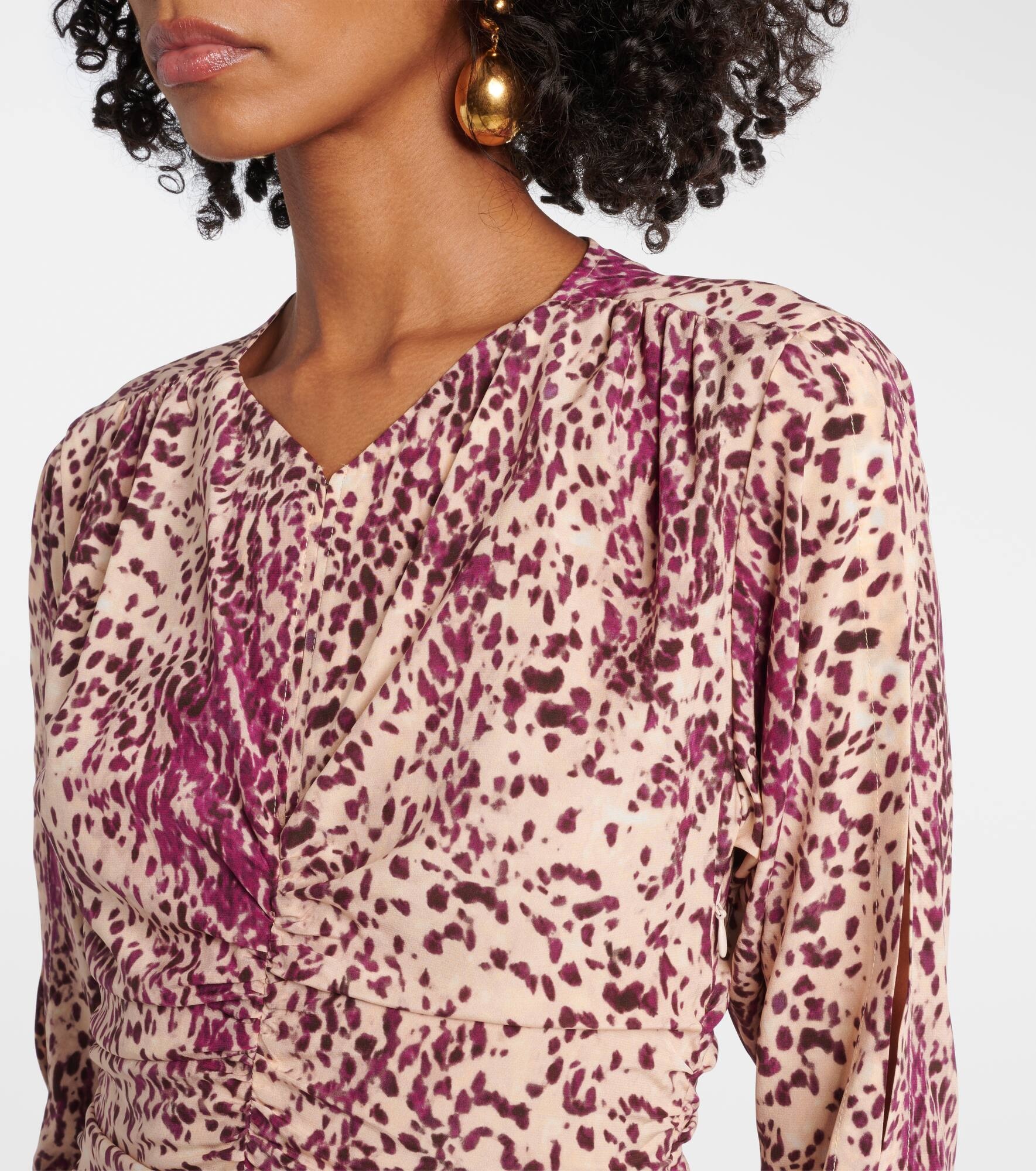 Octavia printed silk-blend minidress - 4