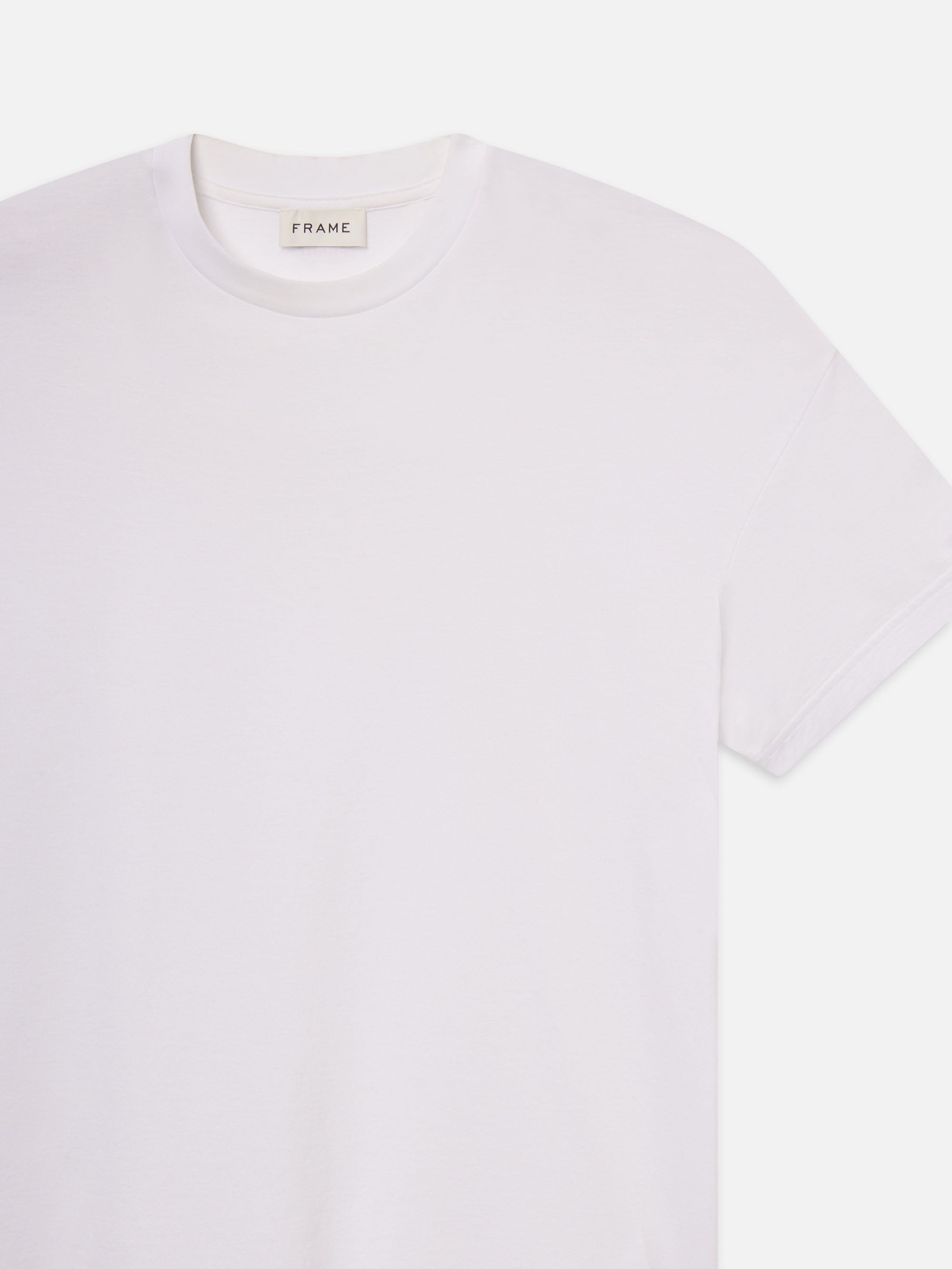 Light Cotton Tee in White - 4