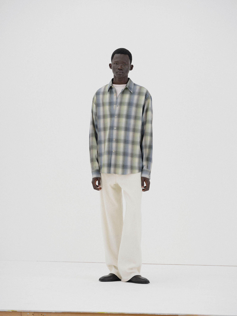 SUPER LIGHT WOOL CHECK SHIRT 3