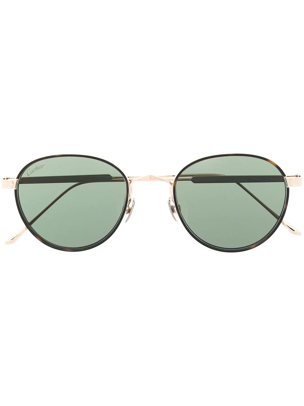 round-frame tinted sunglasses - 1