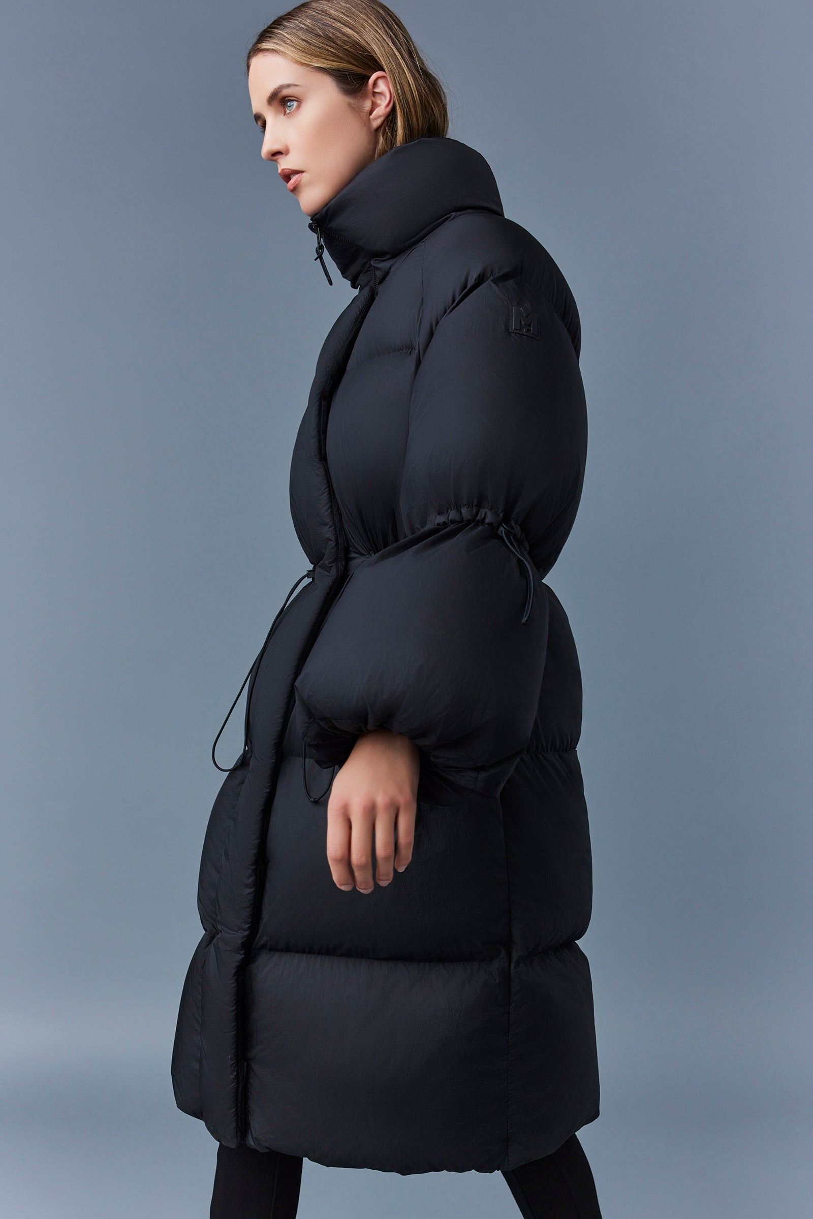 LENZI 2-in-1 down coat with removable hood - 5