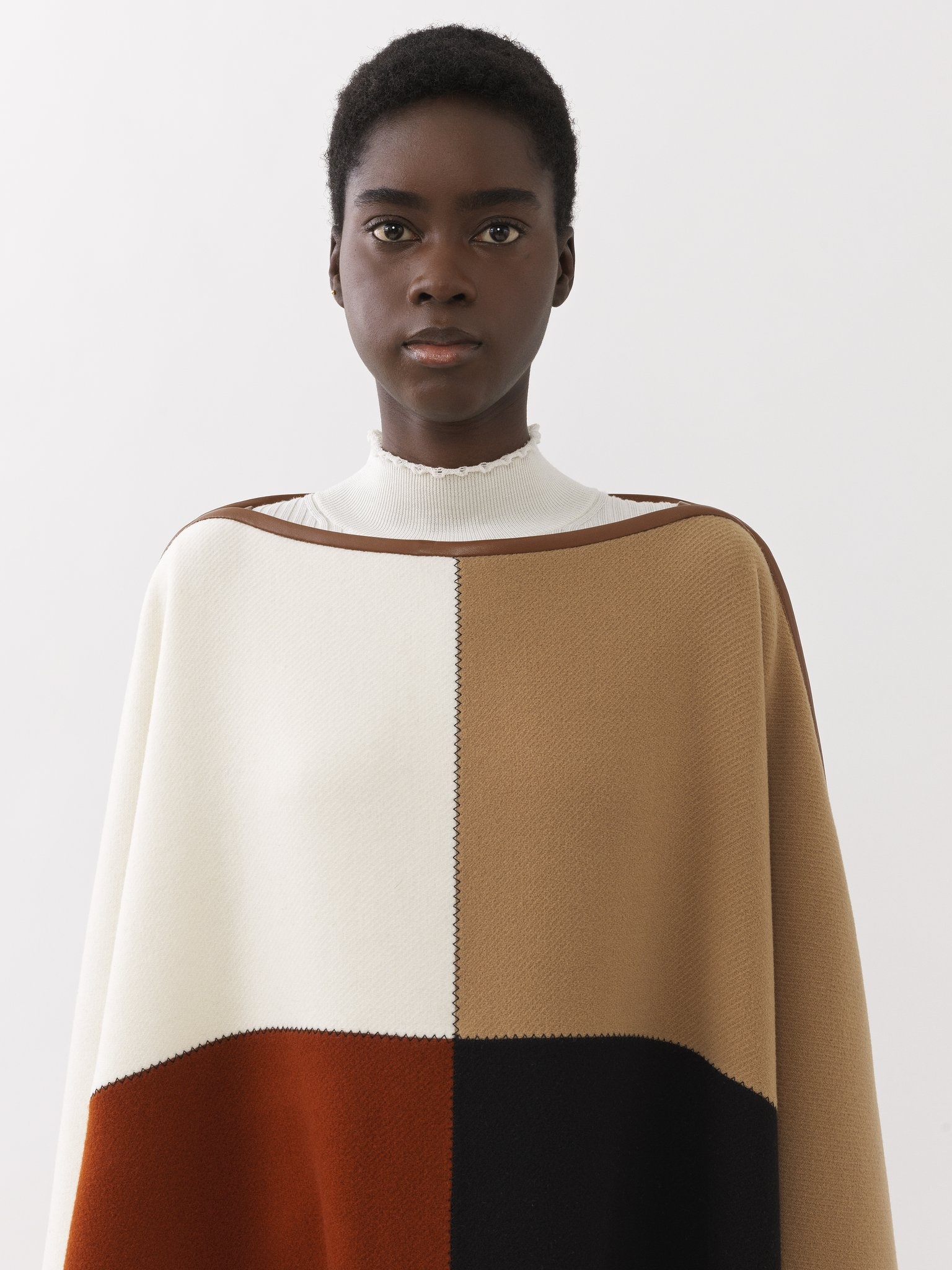 COLOR-BLOCK PONCHO - 6