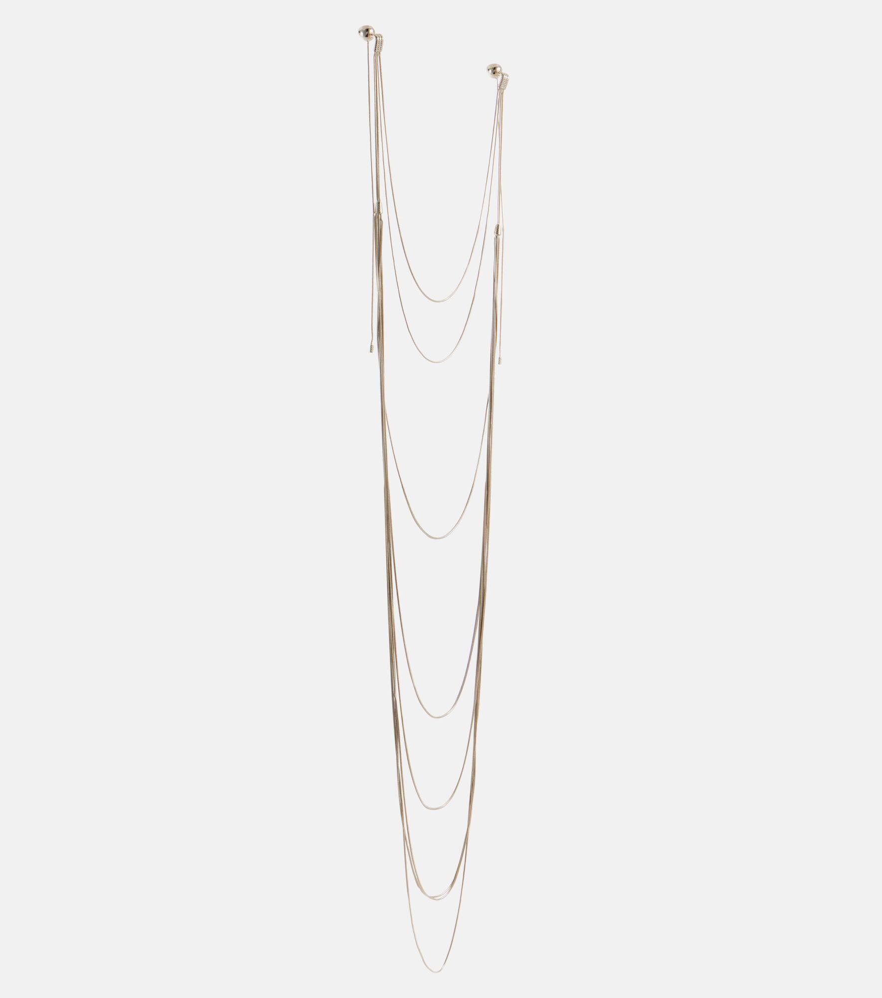 Chain necklace earrings - 2