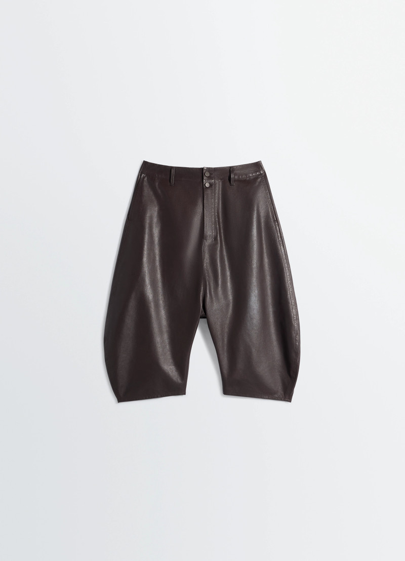 DROPPED CROTCH LEATHER BERMUDAS 1