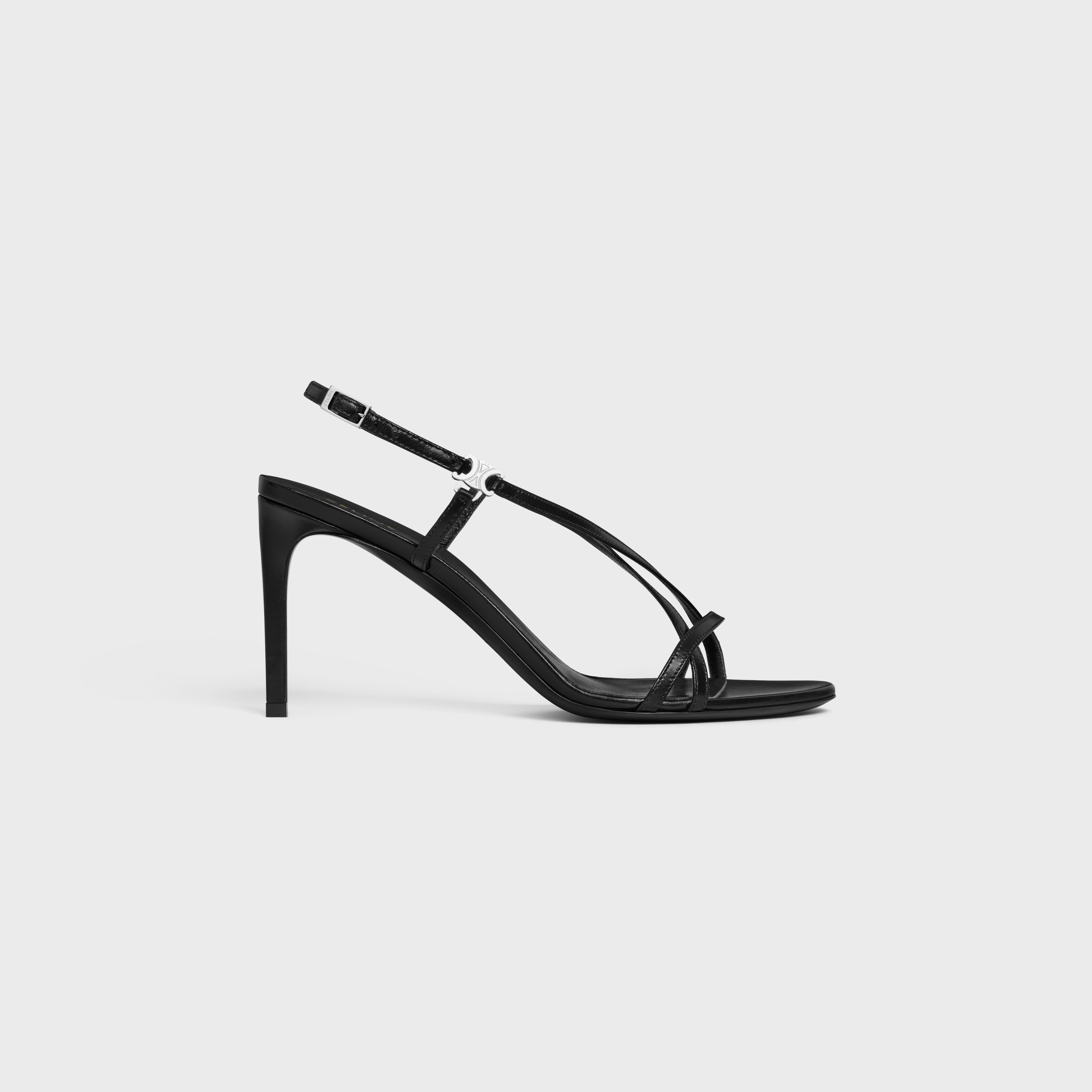 CELINE SOIR CRISS CROSS SANDAL WITH TRIOMPHE in LAMBSKIN - 1