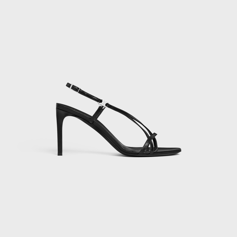 CELINE SOIR CRISS CROSS SANDAL WITH TRIOMPHE in LAMBSKIN 1
