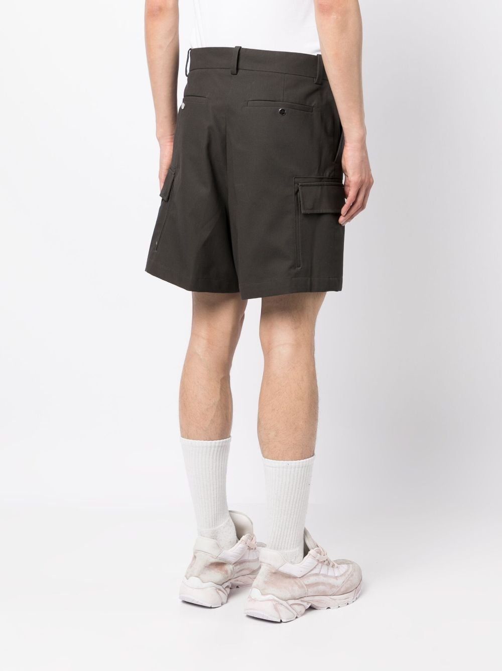 multi-pocket tailored shorts - 4
