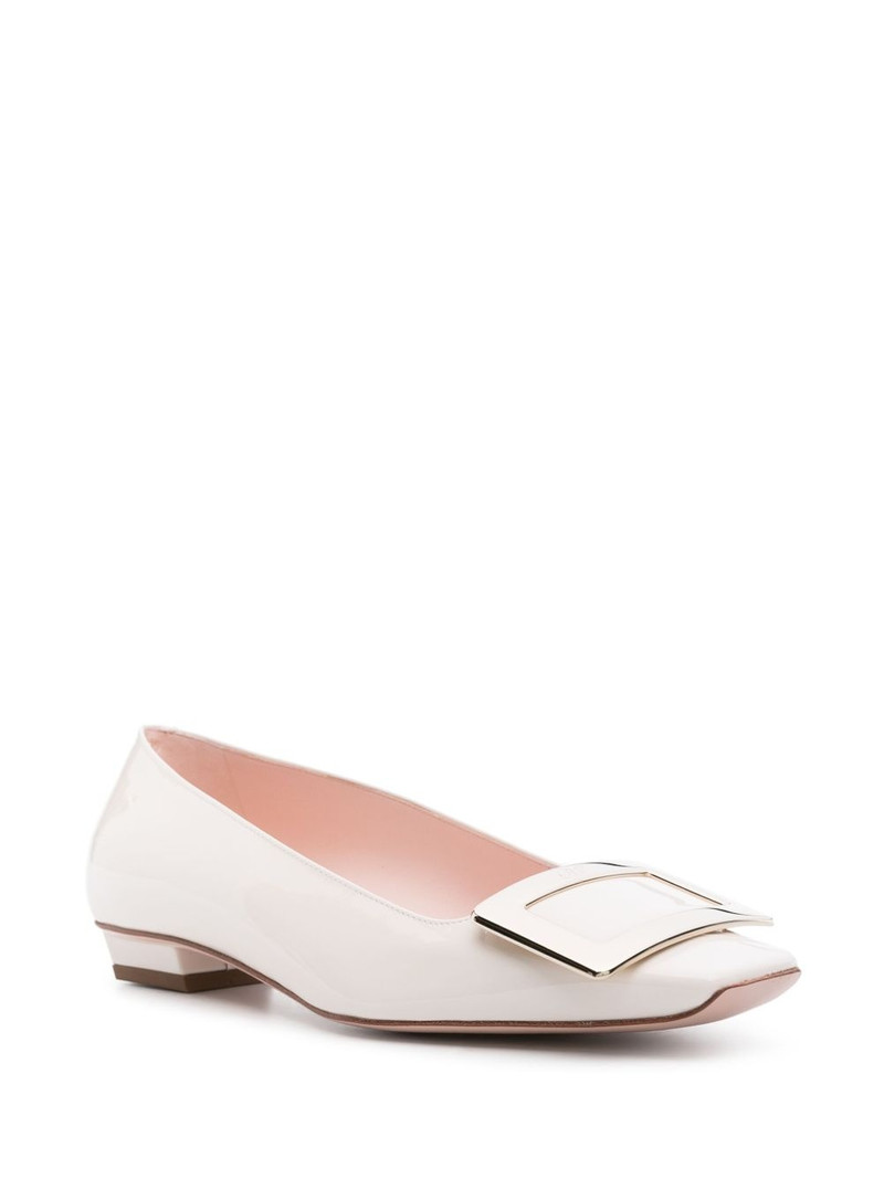 Roger Vivier Belle Vivier patent ballerina shoes outlook