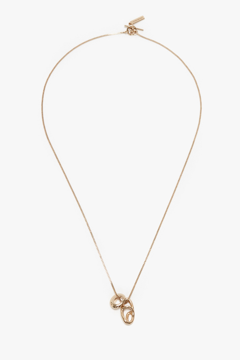 Exclusive Absract Charm Necklace In Light Gold 1