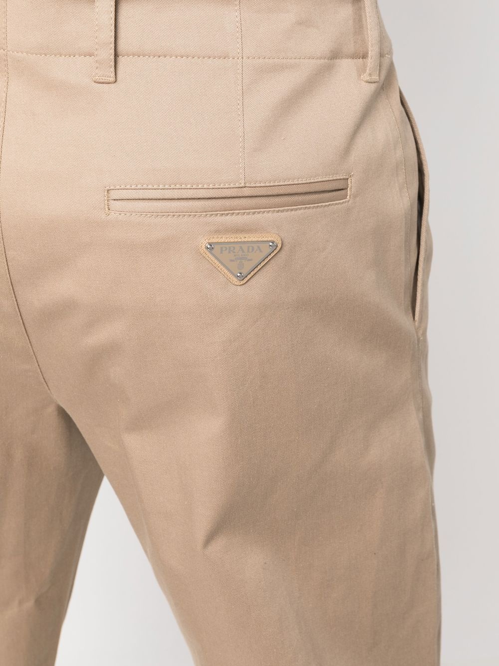 logo-plaque tailored trousers - 5