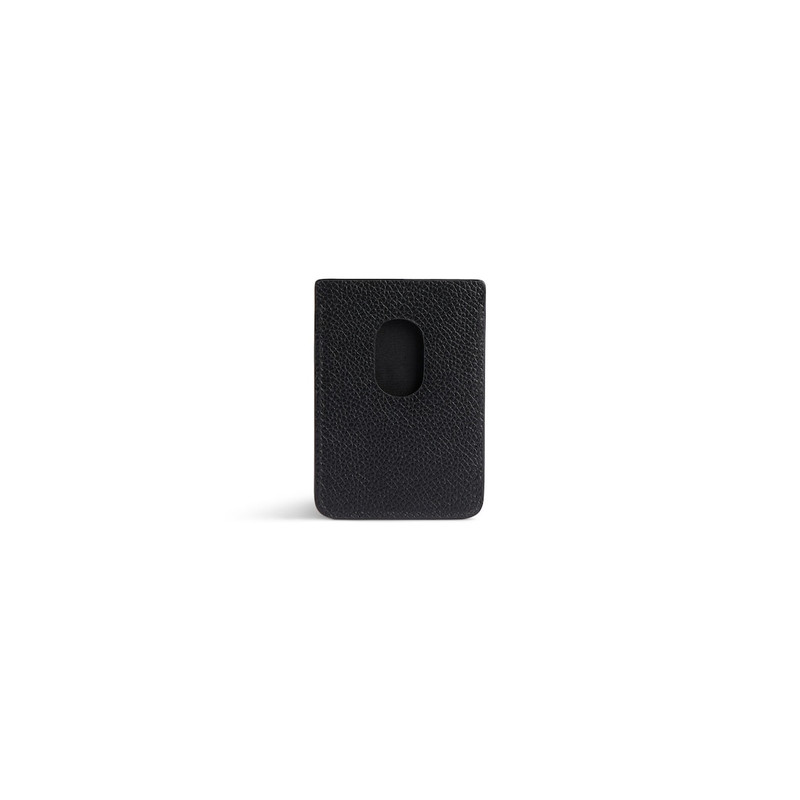 BALENCIAGA Men's Cash Magnet Card Holder  in Black outlook