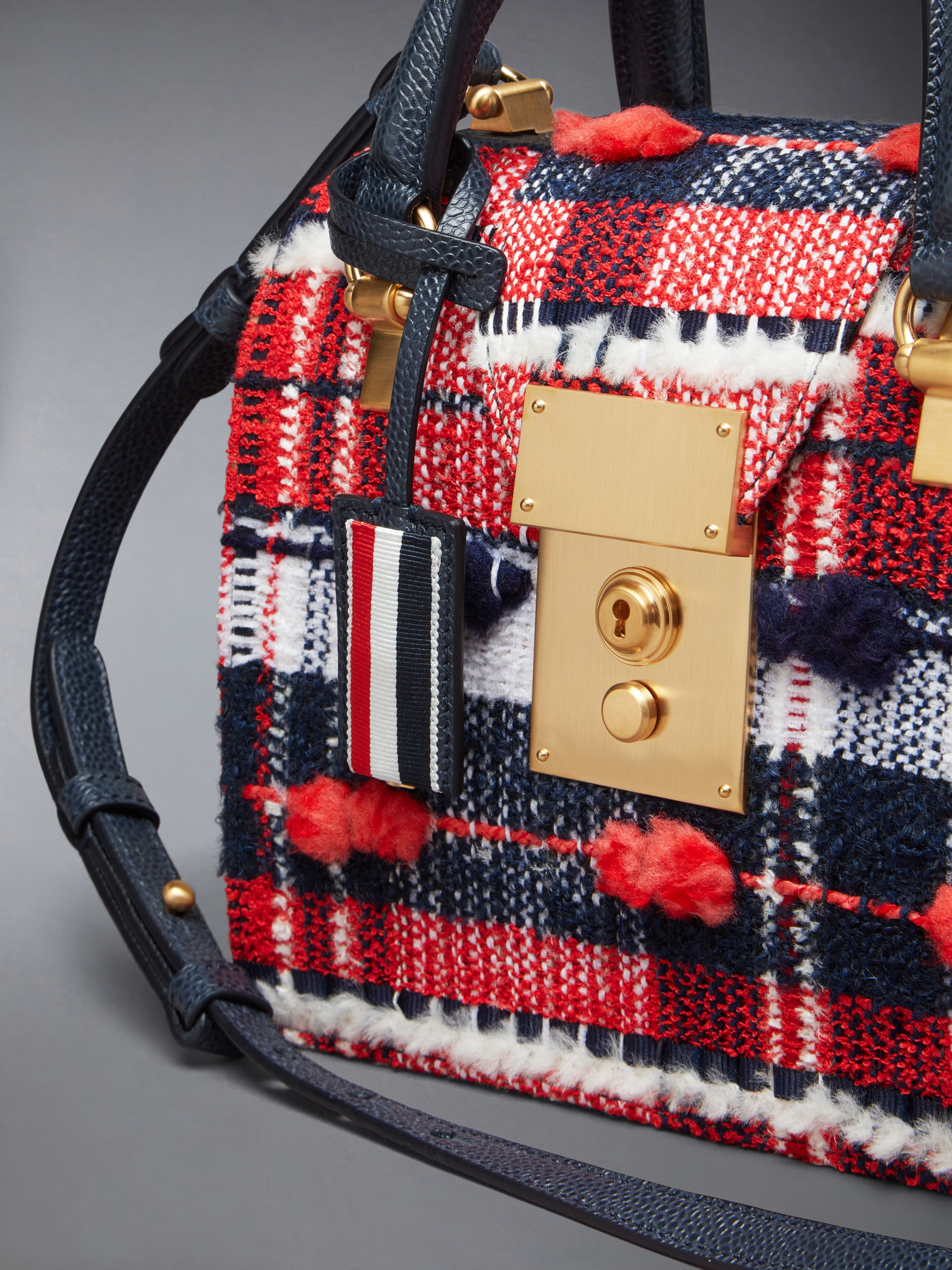MRS. THOM MINI BAG IN MADRAS CHECK POUF TWEED - 5