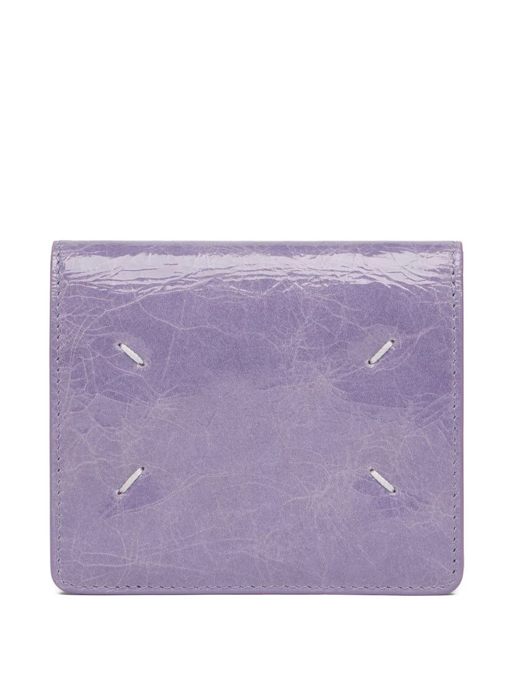 Four Stitches crackled leather wallet - 1