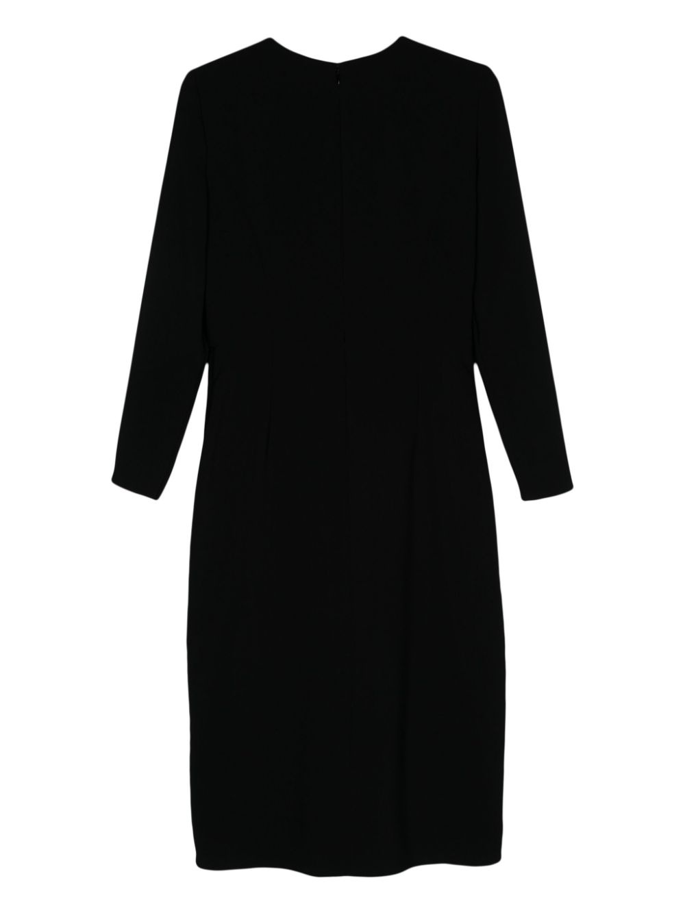 pleat-detail midi dress - 2