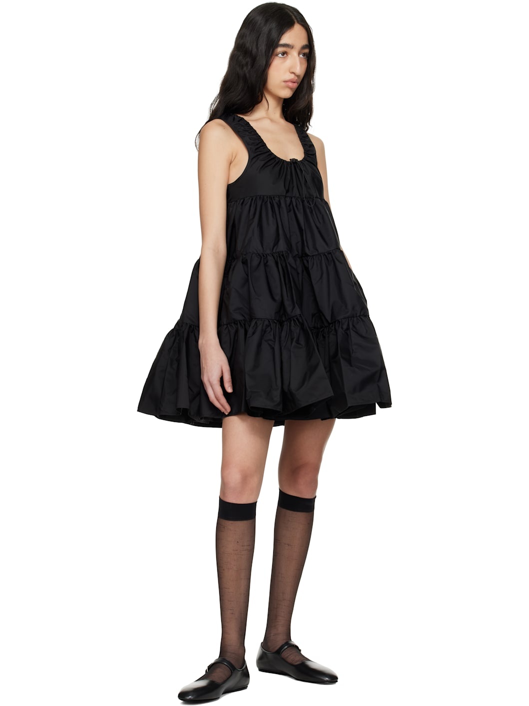 Black Aino Minidress - 4