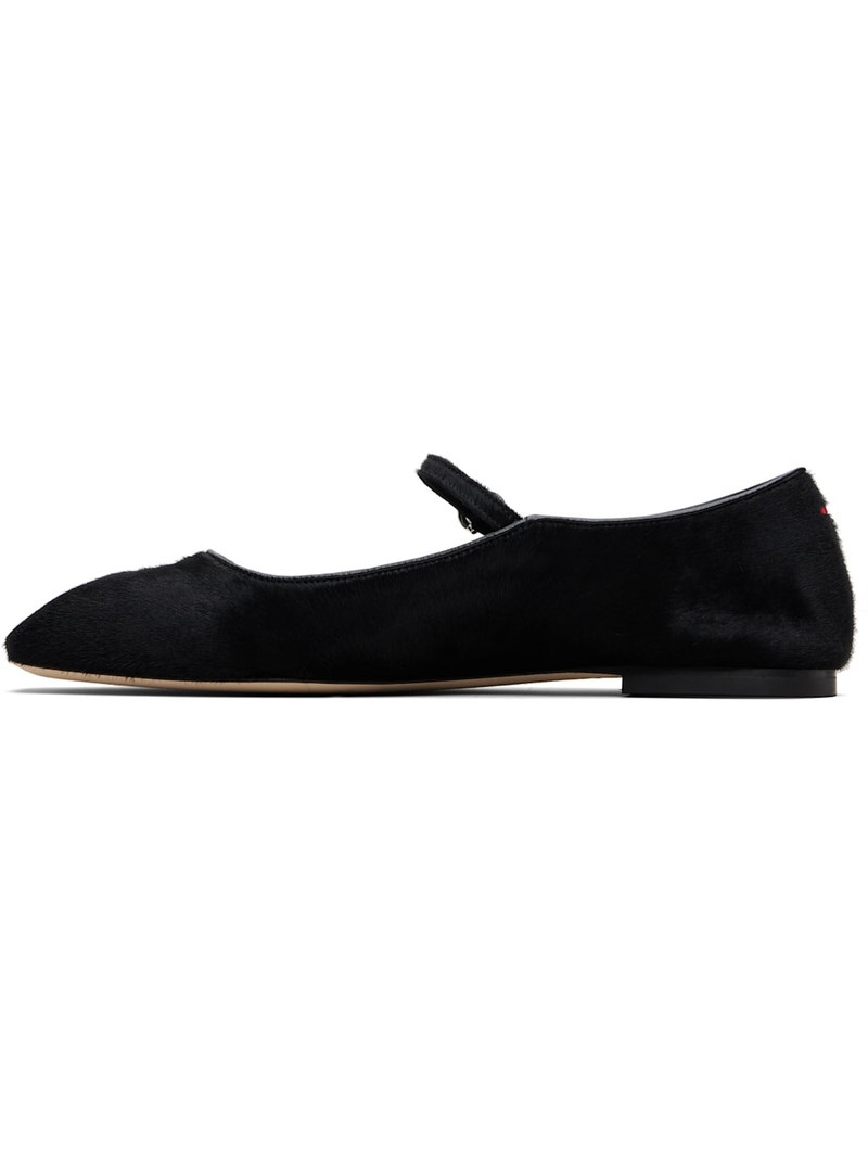 Aeyde Black Uma Ponyhair Mary-Jane Ballerina Flats outlook